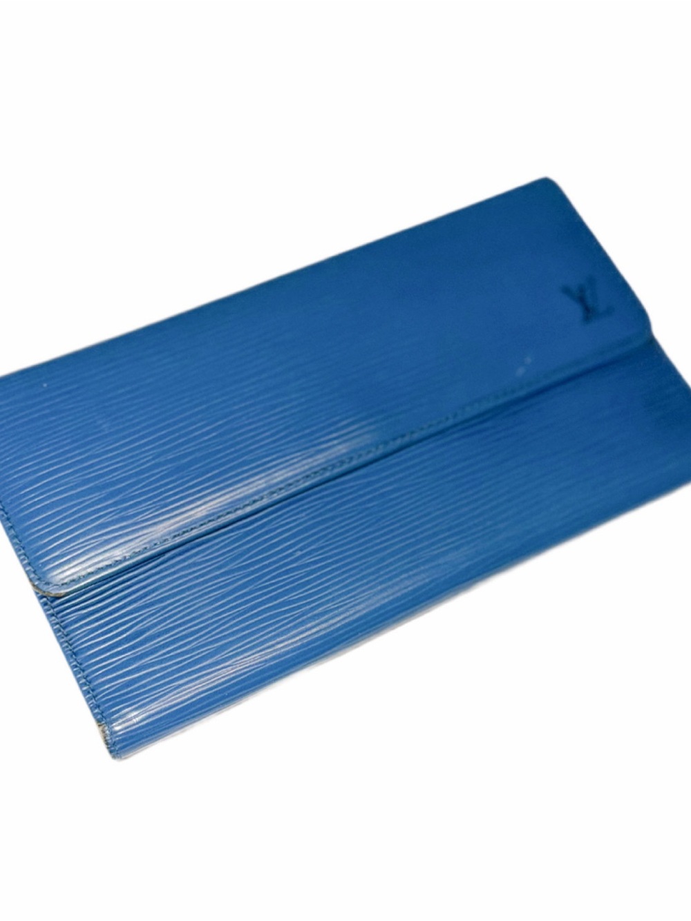 Authentic Louis V Blue Leather Epi Long wallet w/ papers, Very good condition 💙